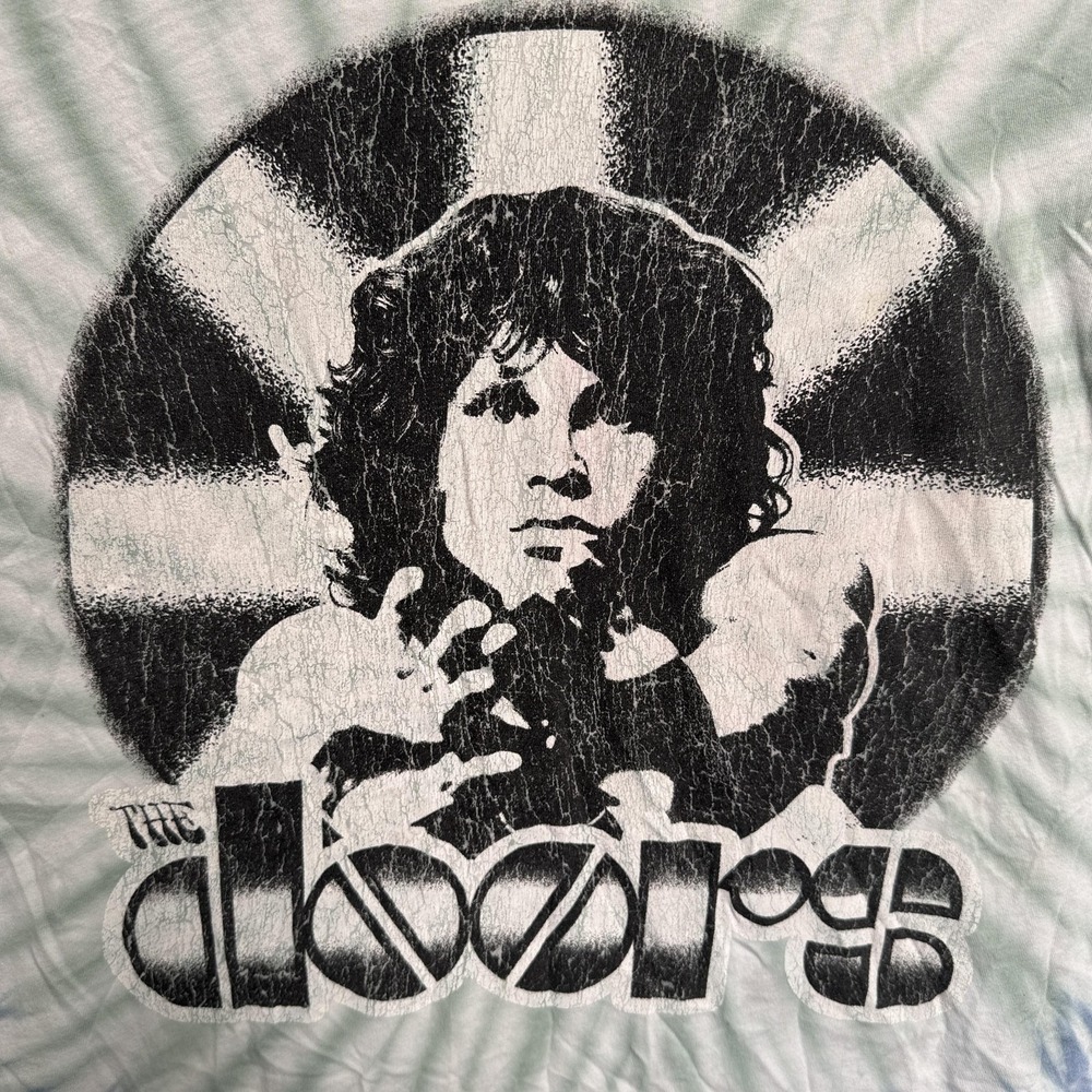 The Doors Shirt Womens 4 Multicolor Tie Dye Band Graphic Dolman Tee Top Plus - Picture 4 of 10